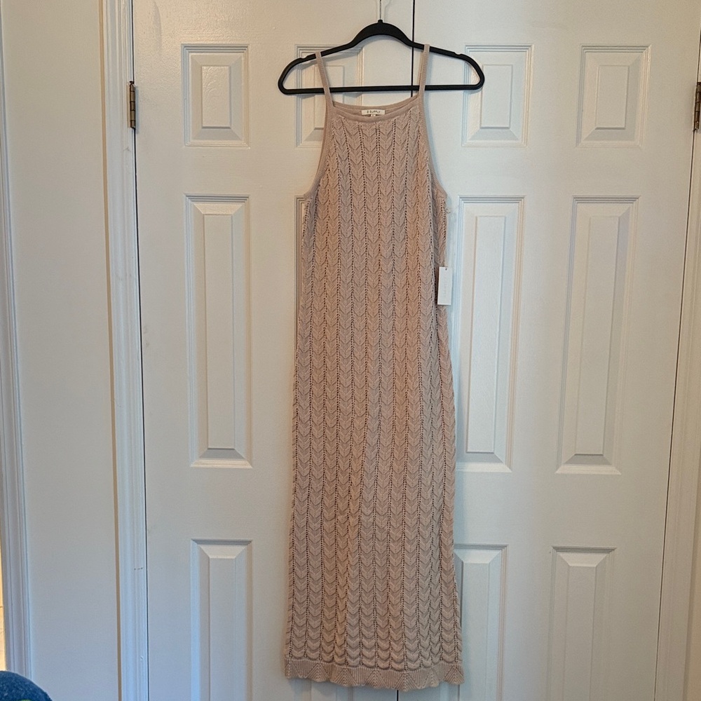 Z Supply Camille Crochet Crochet Maxi Dress